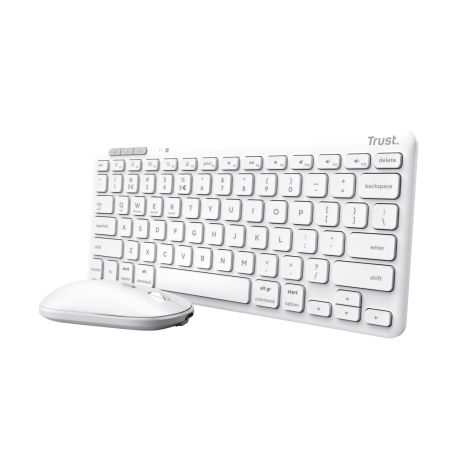 TRUST LYRA WL KEYBOARD & MOUSE US (mouse+tastă) alb 25073