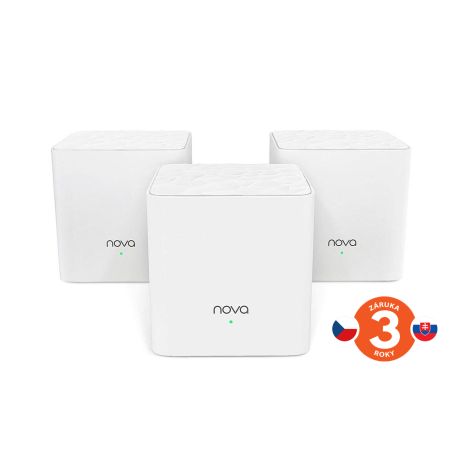 Tenda Nova MW3 (pachet de 3) Sistem WiFi AC1200 Mesh Dual Band, 2x LAN/WAN, MU-MIMO, aplicații SMART 75011821