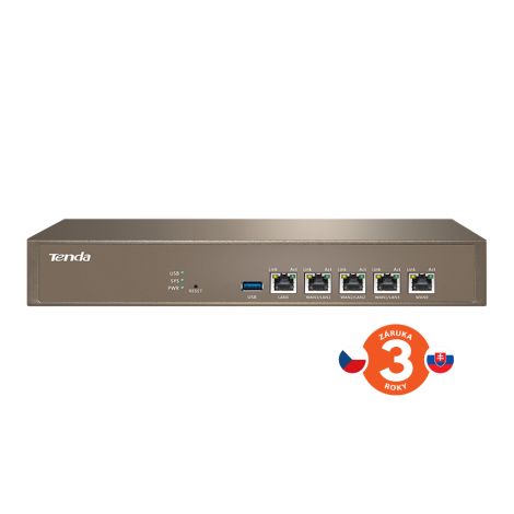 Router Tenda G1 Enterprise Gigabit MultiWAN, 3x GWAN/GLAN, 1x GLAN, 1x GWAN, echilibru de încărcare, VPN 75011981