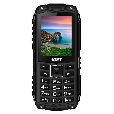 iGET Defender D10 Black - telefon robust IP68, DualSIM, 2500 mAh, BT, power bank, lampă, FM, MP3 84000426