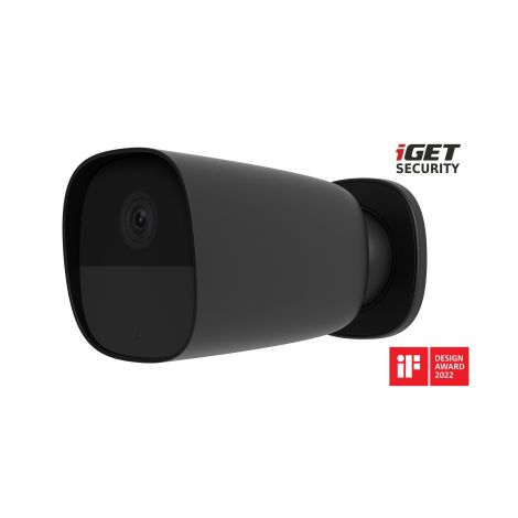 iGET SECURITY EP26 Black - Baterie WiFi Cameră FullHD, IP65, sunet, separat și pentru alarmă M5-4G CZ 75020686