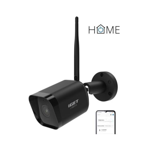 Camera iGET HOME CS6 Black - Cameră WiFi IP FullHD 1080p, vedere pe timp de noapte, audio bidirecțional, IP65 75020807