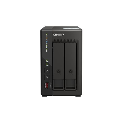 QNAP TS-253E-8G (4 nuclee 2,6 GHz, 8 GB RAM, 2 x SATA, 2 x slot M.2 NVM, 2 x HDMI 4K, 2 x 2,5 GbE, 4 x USB) TS-253E-8G