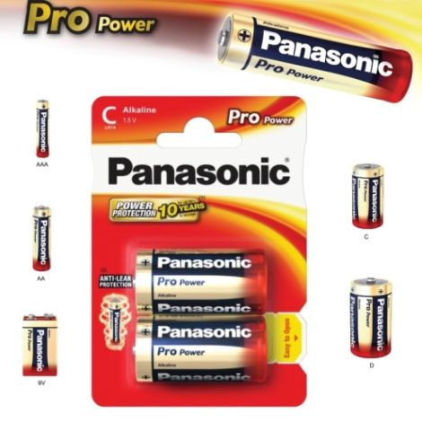 Baterie alcalină C Panasonic Pro Power LR14 2 buc 09832