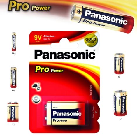 Baterie alcalină 9V Panasonic Pro Power 6LR61 09894