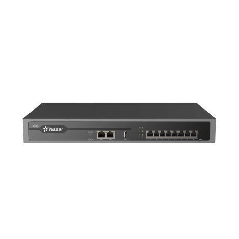 PBX IP Yeastar P550, până la 8 porturi, 50 de utilizatori, 25 de apeluri simultane, rack 10001512