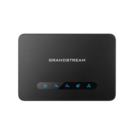 Grandstream HT812 (ATA), 2x FXS, 2 conturi SIP, 1x Gbit LAN, router NAT, 3-way conf., auto-provis. HT812