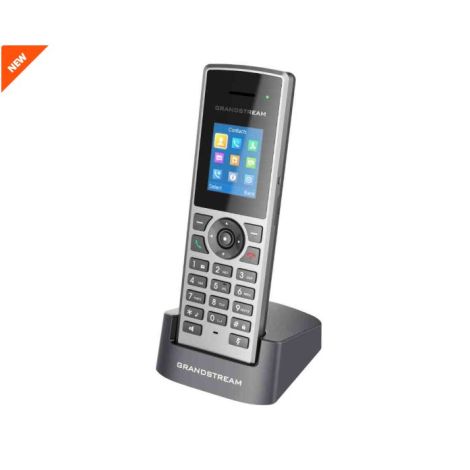 Telefon Grandstream DECT DP722, display bar TFT de 1,8", mufă de 3,5 mm, Micro-USB, conf. audio cu 3 căi. DP722