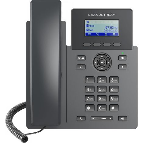 Telefon SIP Grandstream GRP2601P, ecran LCD de 2,21 inchi, 2 conturi SIP, port de 100 Mbit, PoE GRP2601P