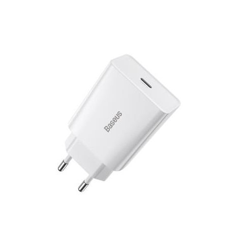 Baseus CCFS-SN02 Speed ??Mini încărcător USB-C 20W Alb 6953156201705