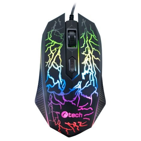 C-TECH Tychon/Gaming/Optic/3200 DPI/USB cu fir/Negru GM-03P