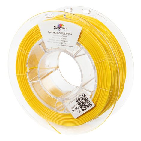 Filament Spectrum 3D, S-Flex 90A, 1,75 mm, 250 g, 80263, galben Bahama