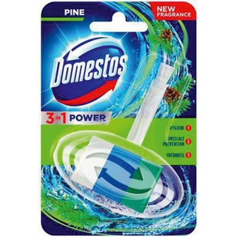 Bloc de toaletă Domestos 3 în 1 suspendat din pin masiv 40 g