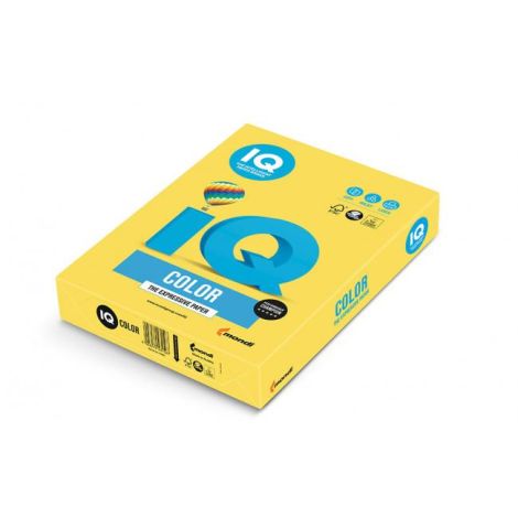 Hârtie colorată IQ culoare galben canar CY39, A4, 80g