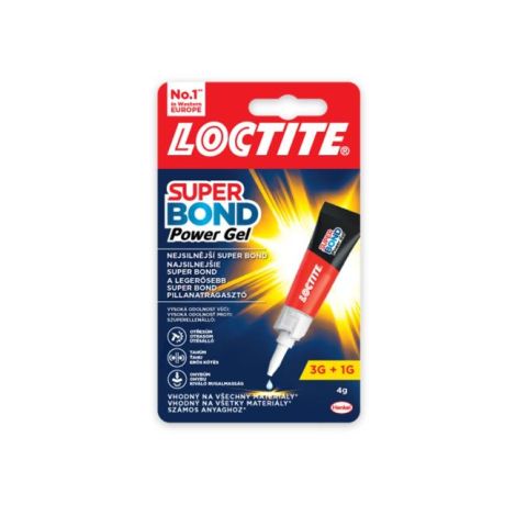 Adeziv instantaneu Loctite Super Bond Power Gel 4 g