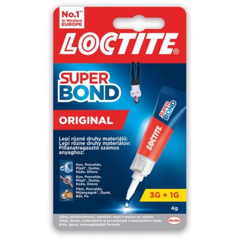 Adeziv instantaneu Loctite Super Bond Original 3+1g