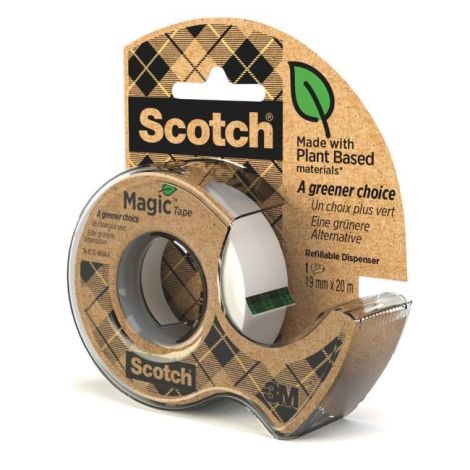 Bandă adezivă Scotch Magic invizibil inscriptibil 900 19 mm x 20 ms distribuitor