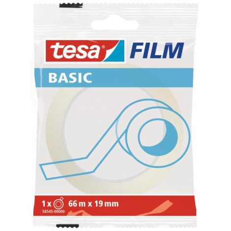 Bandă adezivă TESA basic 19 mm x 66 m