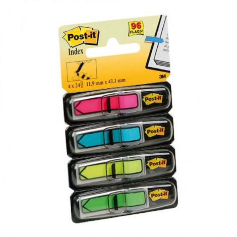 Săgeți index post-it neon, 11,9 x 43,1 mm