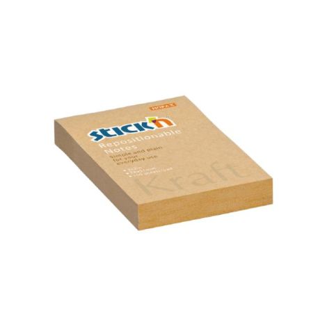 Pad autoadeziv kraft, 76x51 mm, maro natural