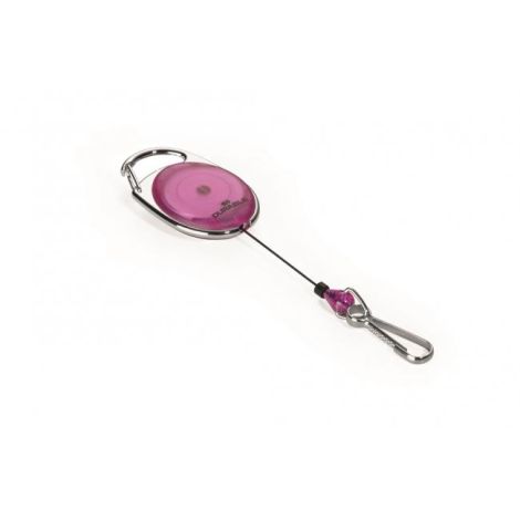 Disc retractabil cu clemă DURABLE JOJO STYLE violet deschis 1buc