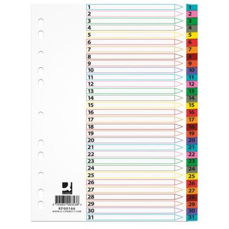 Distribuitor carton Q-CONNECT armat 1-31