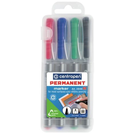 Set markere permanente Centropen 2846/4S