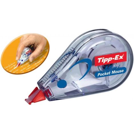 Rolă de corectare Tipp-Ex Mini Pocket Mouse de unică folosință 5mm x 5m