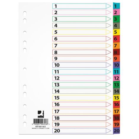 Distribuitor carton Q-CONNECT armat 1-20