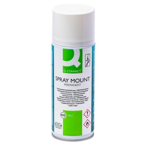 Lipici în spray Q-CONNECT Quick Mount 400ml permanent