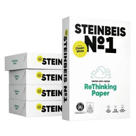 Hârtie de copiere Steinbeis №1 reciclată A4, 80g CIE 55