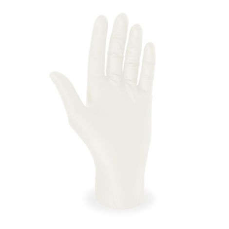 Mănuși albe din latex, fără pudră S 100 buc