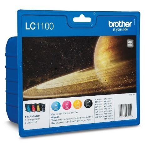 Cartuş Brother LC1100 VALBP, CMYK, pachet de patru, multipack, original