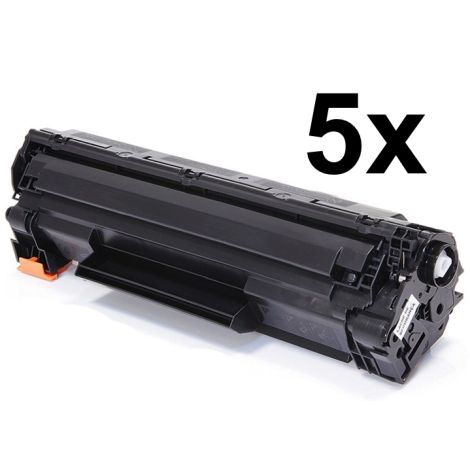 Toner Canon 737, CRG-737, pachet de cinci, negru (black), alternativ