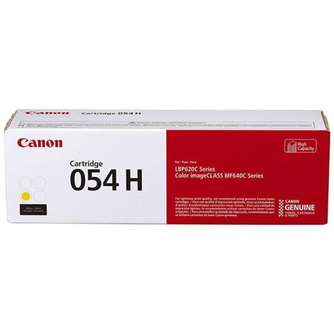 Toner Canon 054H Y, CRG-054H Y, 3025C002, galben (yellow), original