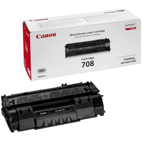 Toner Canon 708, CRG-708, negru (black), original