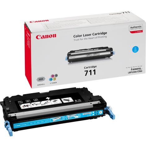 Toner Canon 711, CRG-711, azuriu (cyan), original