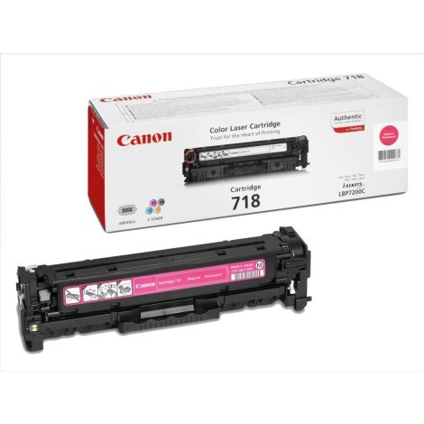 Toner Canon 718, CRG-718, purpuriu (magenta), original