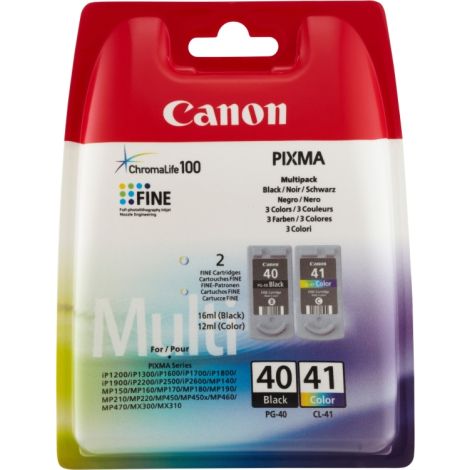 Cartuş Canon PG-40 + CL-41, pachet de două, multipack, original