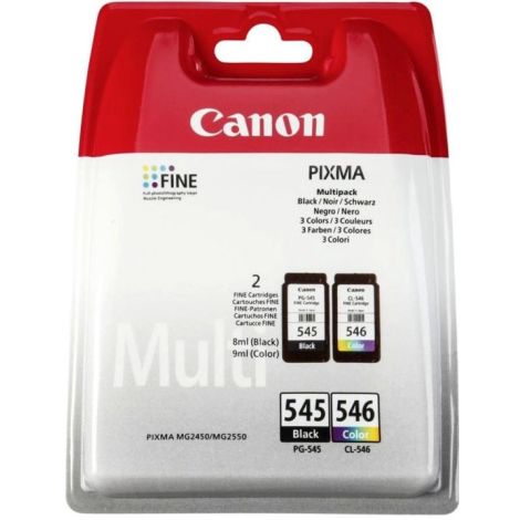 Cartuş Canon PG-545 + CL-546, pachet de două, multipack, original