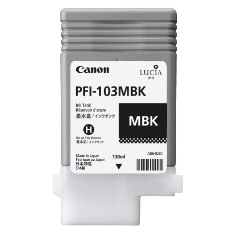 Cartuş Canon PFI-103MBK, negru mat (matte black), original