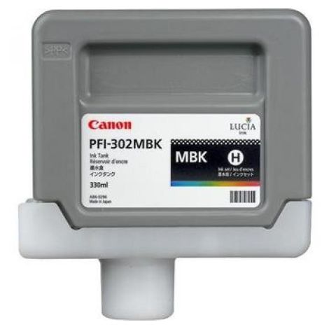 Cartuş Canon PFI-302MBK, negru mat (matte black), original