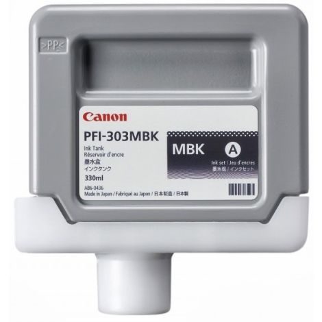 Cartuş Canon PFI-303MBK, negru mat (matte black), original