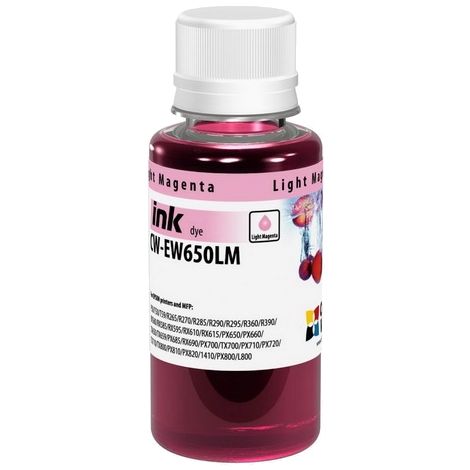 Cerneală pentru cartuşul Epson T0806, dye, purpuriu deschis (light magenta), 100 ml