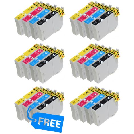 Cartuş 5 x Epson T0715, CMYK + T0715 CMYK GRATUIT, multipack, alternativ