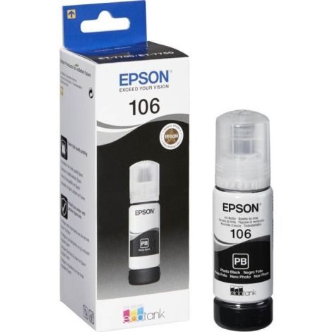 Cartuş Epson 106, C13T00R140, negru (black), original