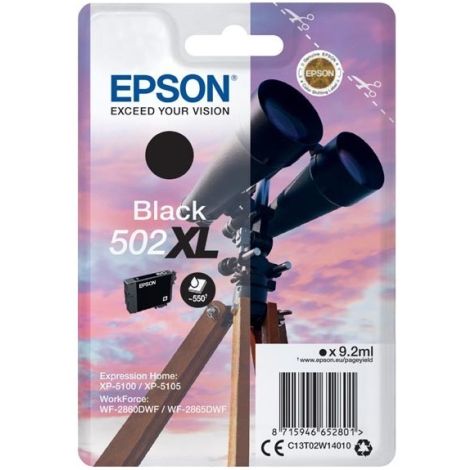 Cartuş Epson 502 XL, C13T02W14010, negru (black), original