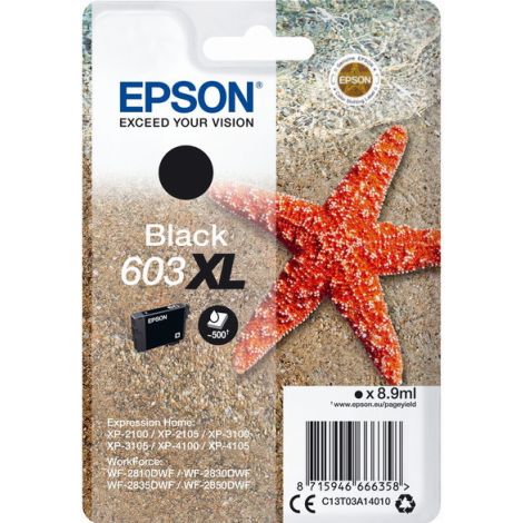 Cartuş Epson 603 XL, C13T03A14010, negru (black), original