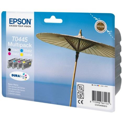 Cartuş Epson T0445, CMYK, pachet de patru, multipack, original