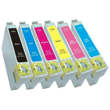 Cartuş Epson T0487, CMYK + LC + LM, pachet de șase, multipack, alternativ